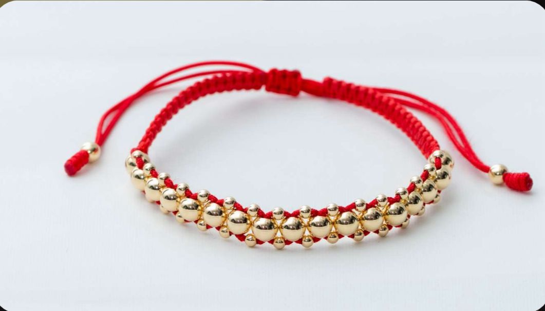 PULSERA TEJIDO EXCLUSIVO ARTESANAL CON BALIN 5 MM- 2.5MM