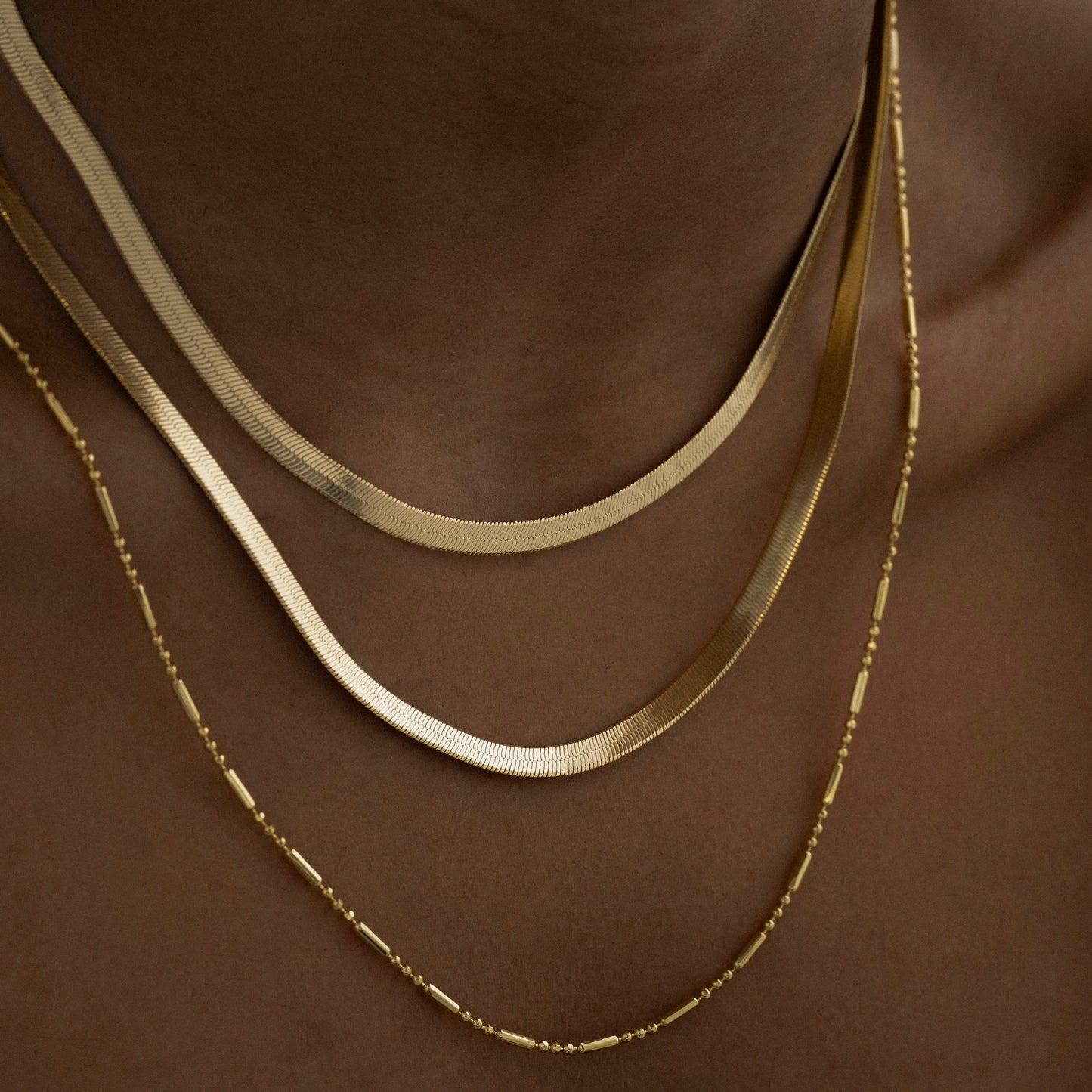CADENA TEJIDO EGIPCIO AJUSTABLE 40 CMS + EXTENSOR