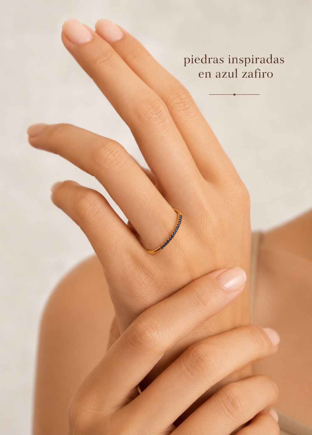 Anillo Churumbelo Azul Zafiro