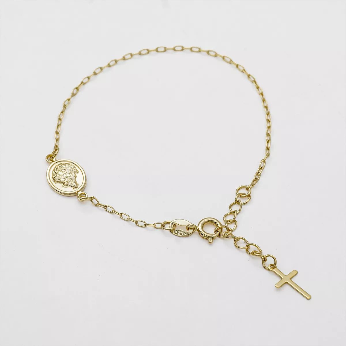 PULSERA VIRGEN DEL CARMEN 16.5CM + EXTENSOR