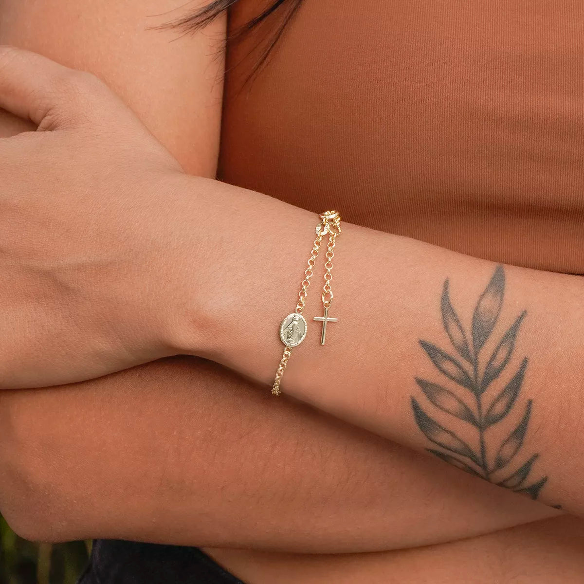 PULSERA VIRGEN MILAGROSA 16.5CM + EXTENSOR