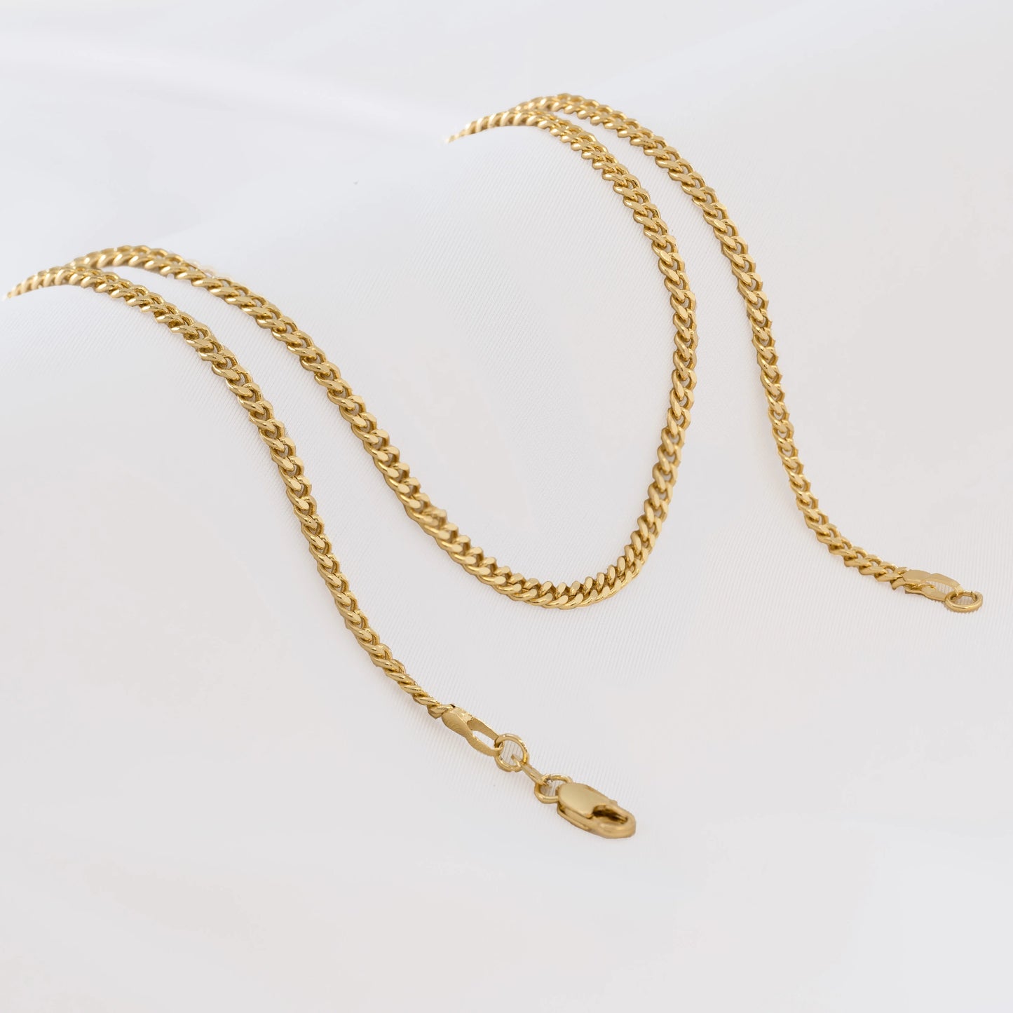 Cadena Cubana Plana 2.5 mm 65 Cms