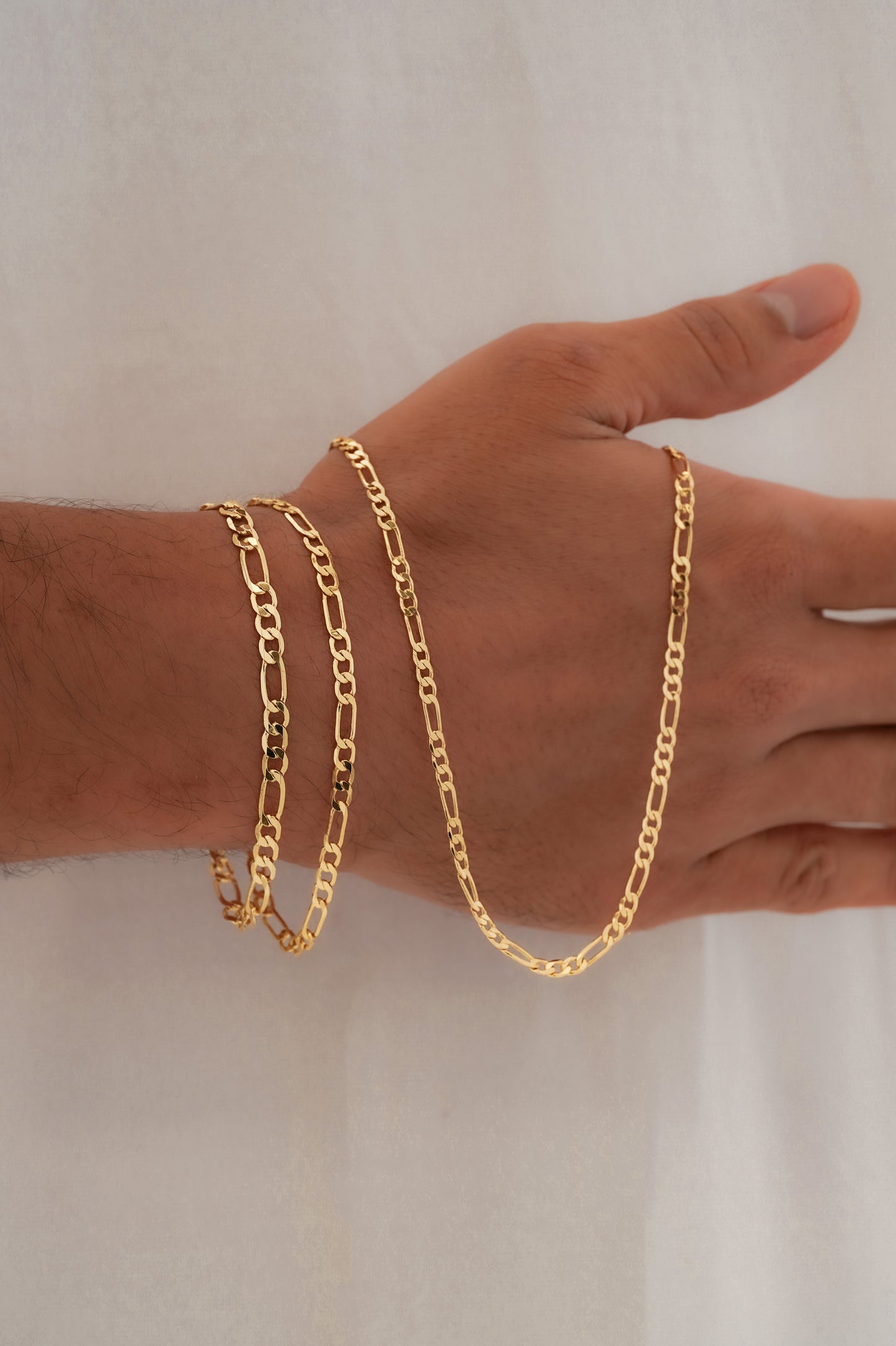 Cadena 3 x 1 Diamantada 65 Cms 3 mm