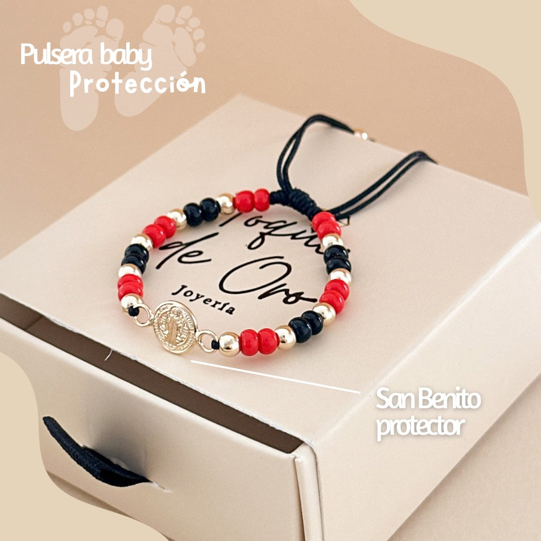 Pulsera Protección San Benito Bebe