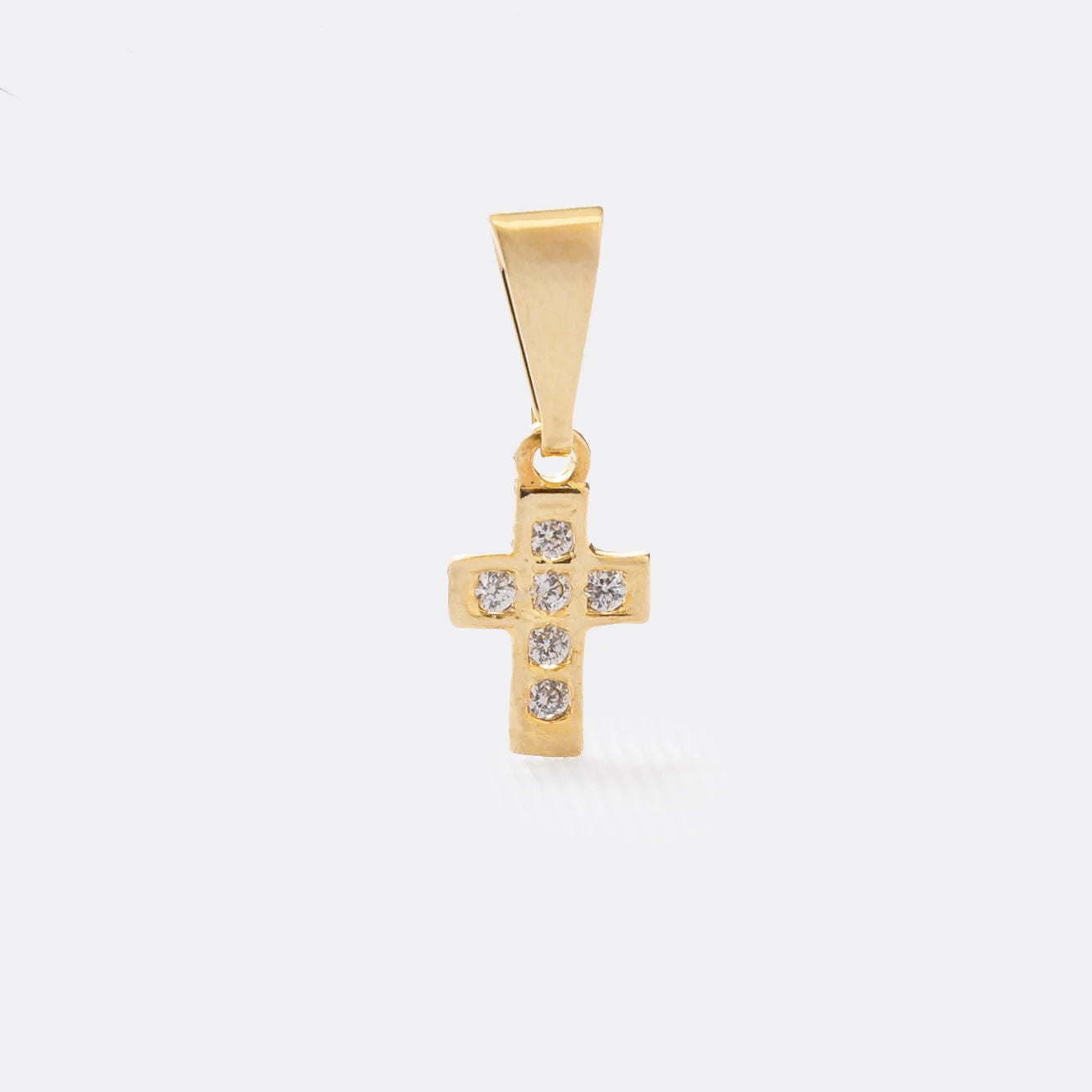 D Mini Cruz Con Circonias Cristal