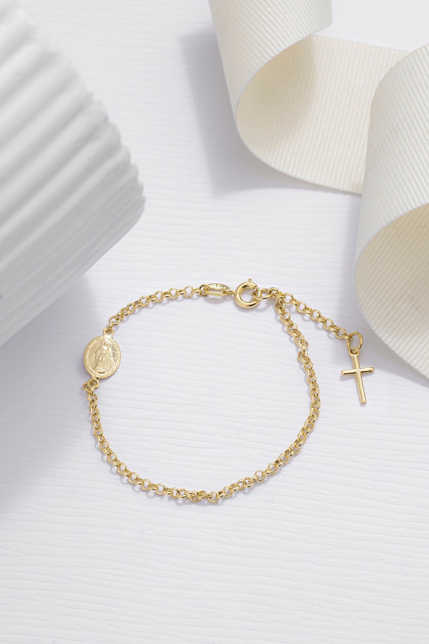 PULSERA VIRGEN MILAGROSA 16.5CM + EXTENSOR