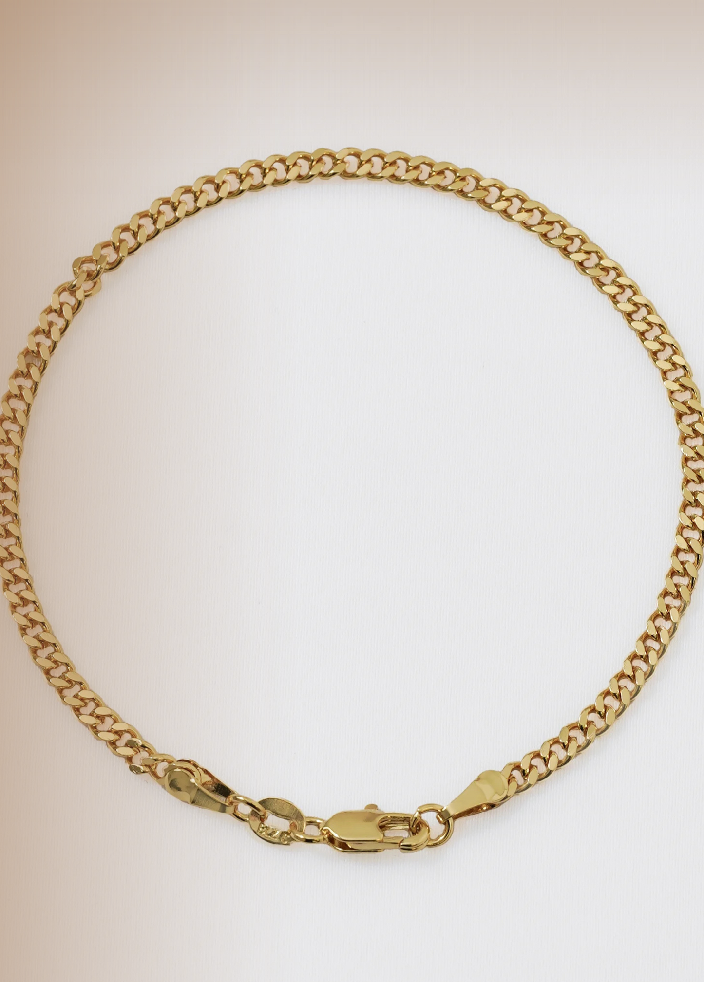 Pulsera Cubana Plana 20 Cms