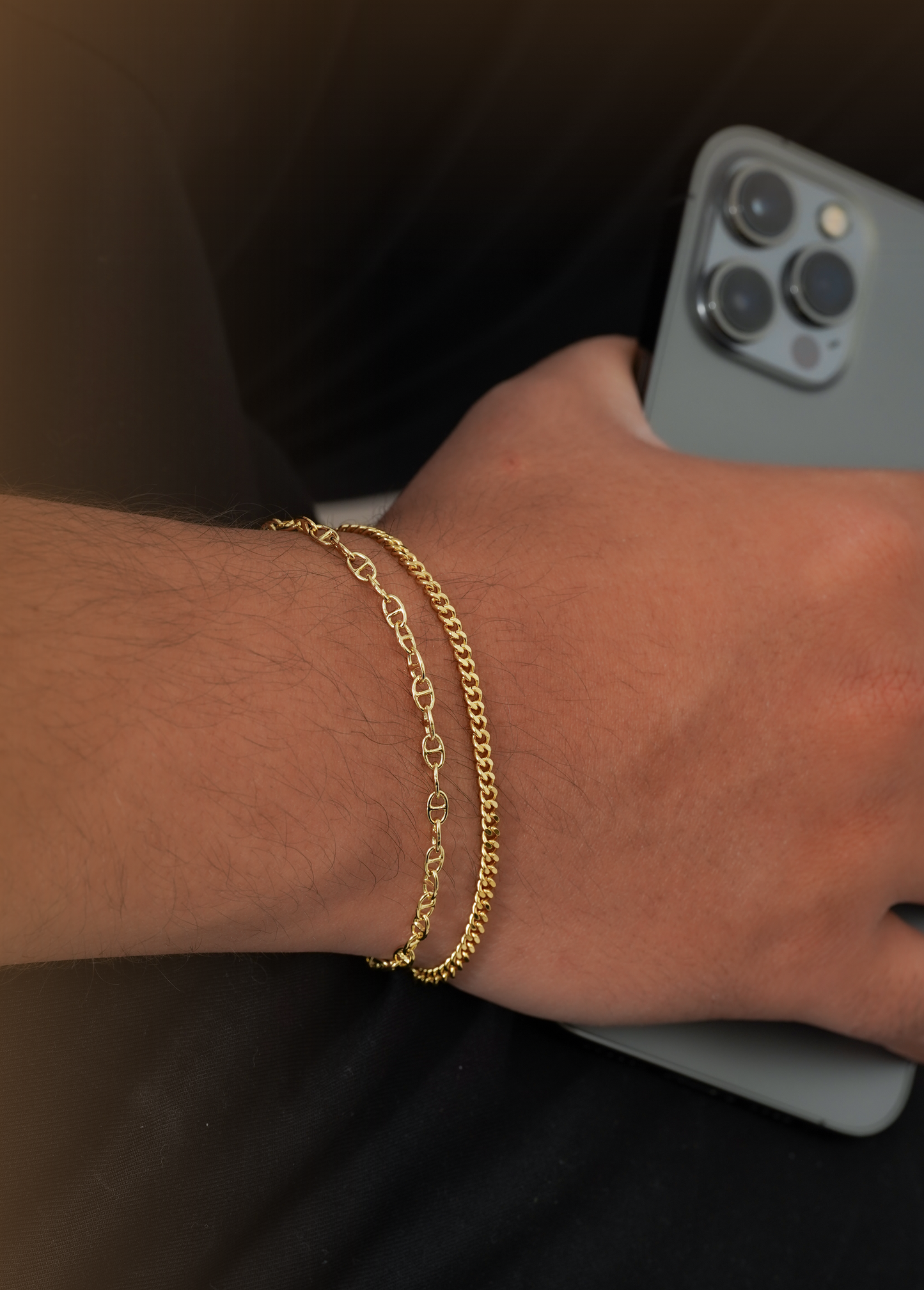 Pulsera Cubana Plana 20 Cms