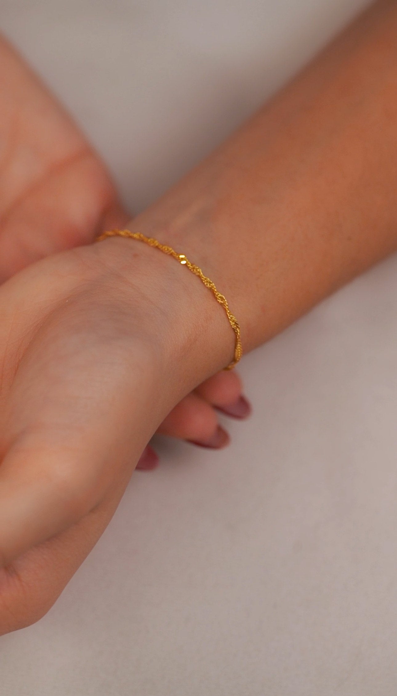 Pulsera Singapur 1,8 mm 16 Cms