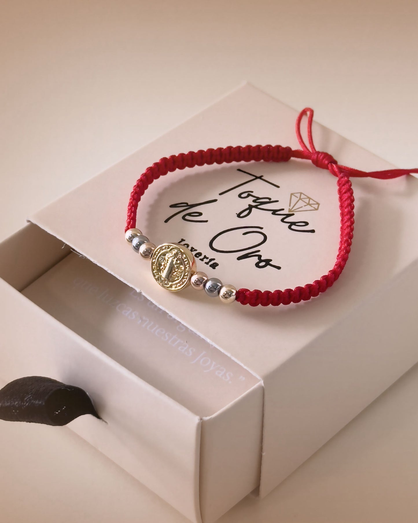 PULSERA EXCLUSIVA 3 OROS SAN BENITO PROTECTOR.