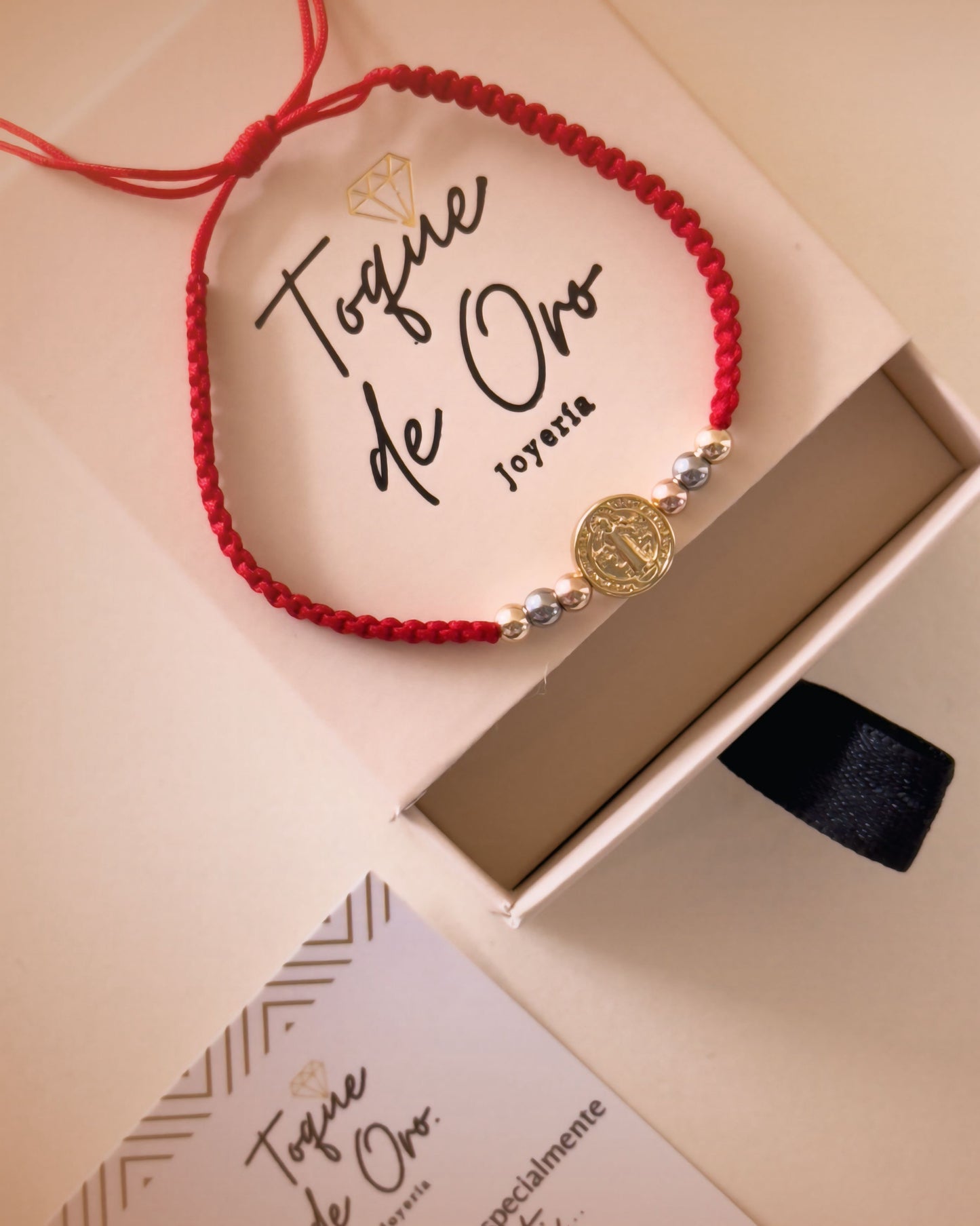 PULSERA EXCLUSIVA 3 OROS SAN BENITO PROTECTOR.