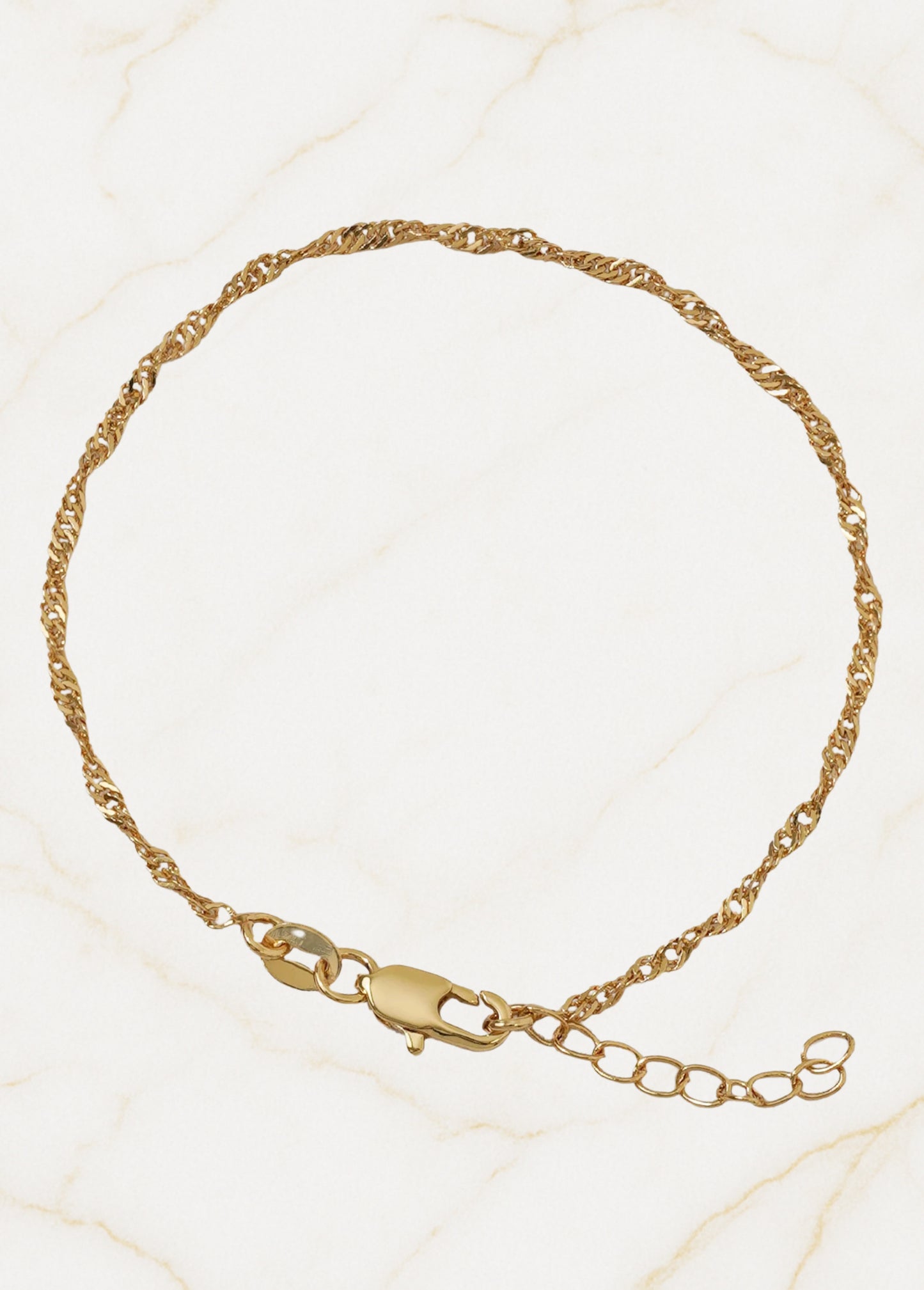 Pulsera Singapur 16 cms + Extensor 1.5 mm