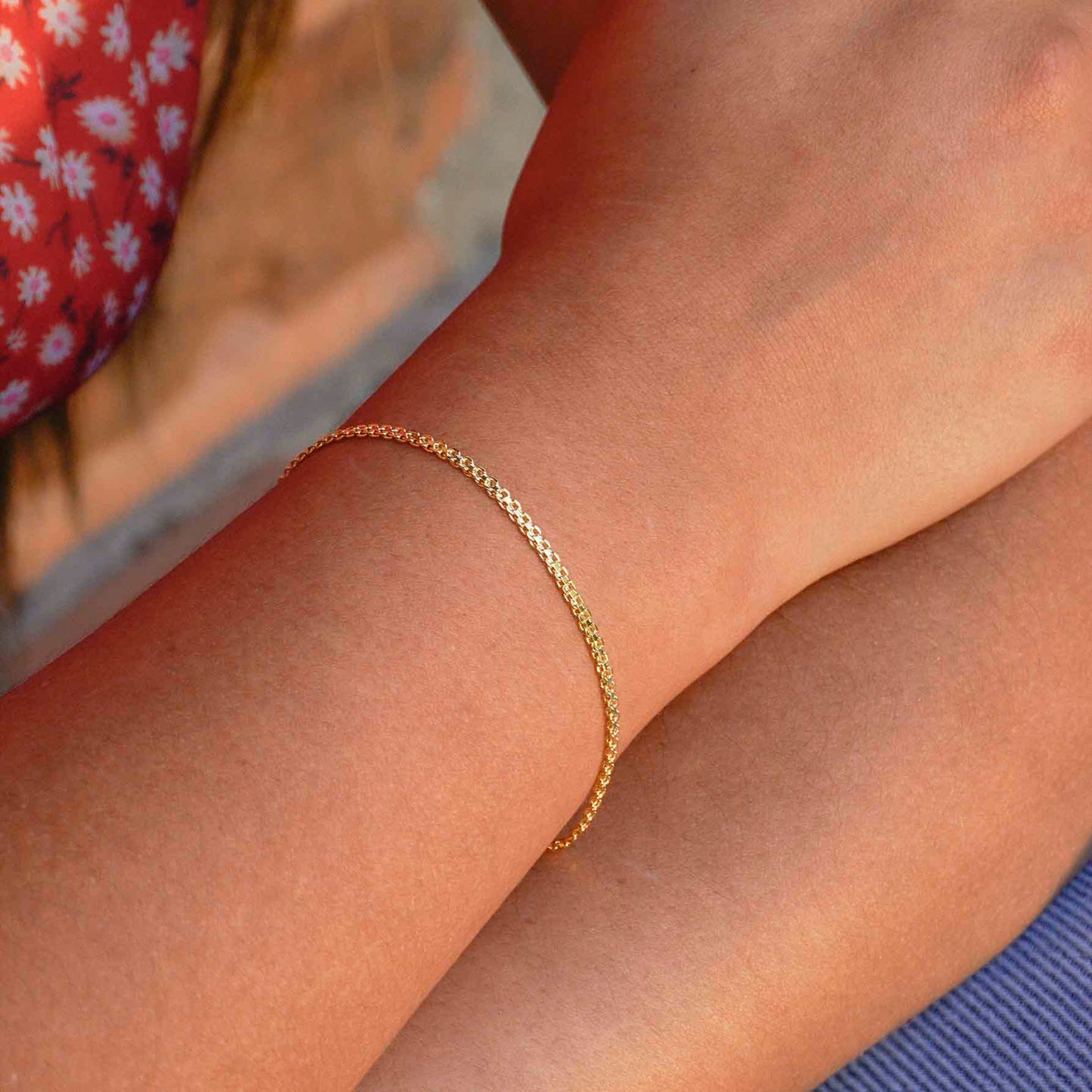 Pulsera Tejido Chino 2 Mm 16 Cms