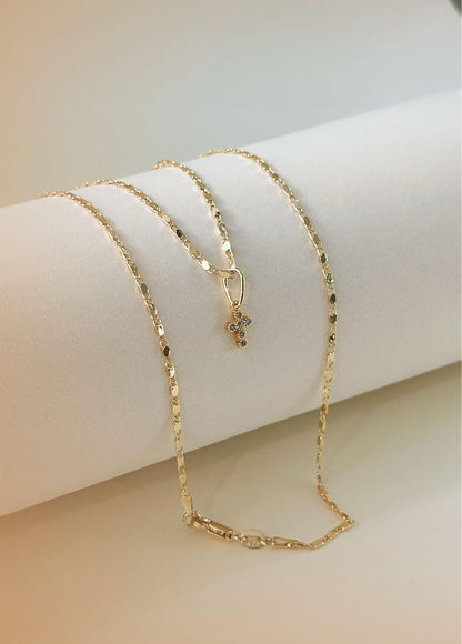 Cadena 45cms + Dije Cruz Circonias