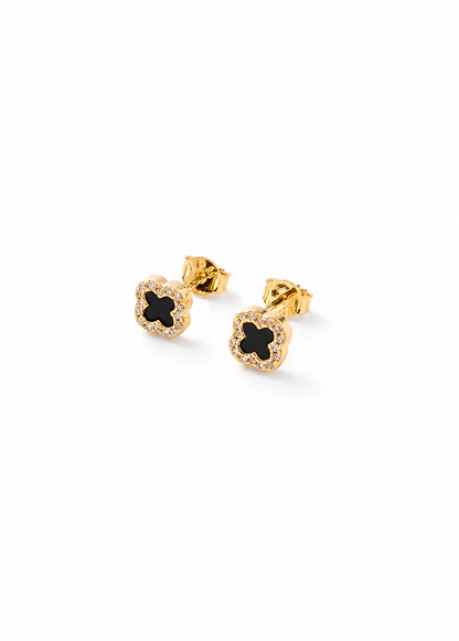 Arete trebol mini circonias