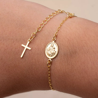 PULSERA VIRGEN DEL CARMEN 16.5CM + EXTENSOR