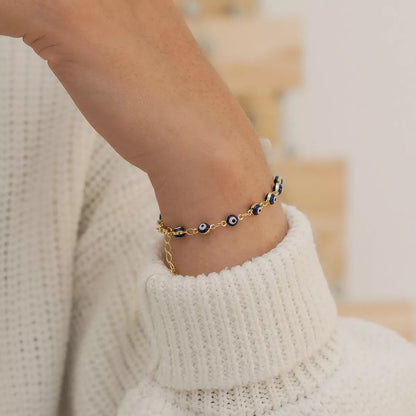 PULSERA OJO TURCO PROTECCION 16.5CM + EXTENSOR
