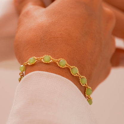 PULSERA GREEN LEMON 16CM + EXTENSOR