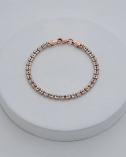 Pulsera Barril 2 Oros italiana 16 Cms