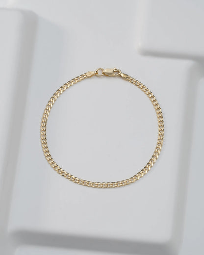 Pulsera Cubana italiana 3 mm 19.5 Cm