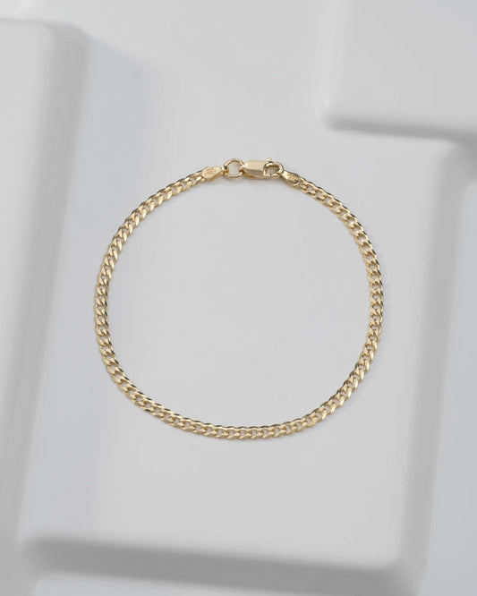 Pulsera Cubana italiana 3 mm 19.5 Cm