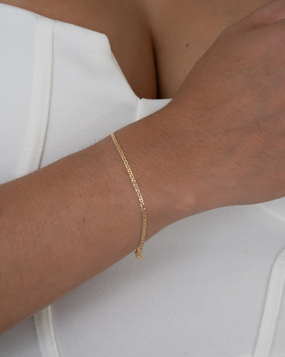Pulsera escalerita con destellos 16.5 cm