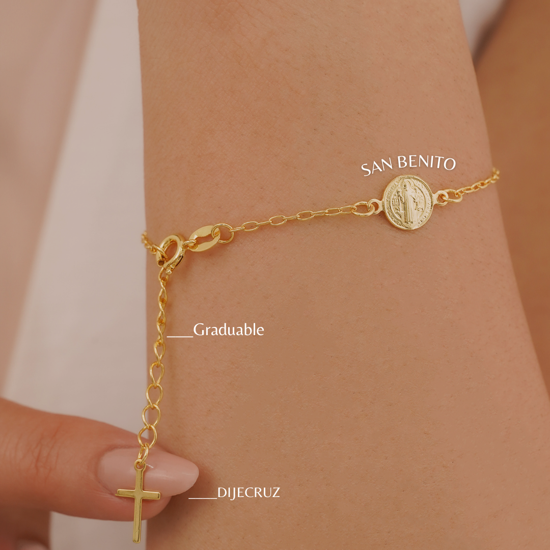 PULSERA SAN BENITO 16.5CM + EXTENSOR