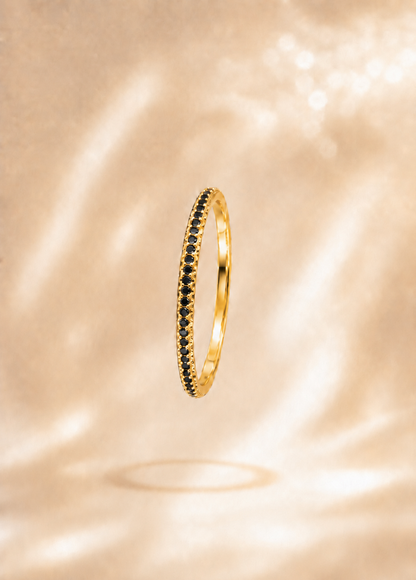 Anillo Churumbelo Full Circonias Negro