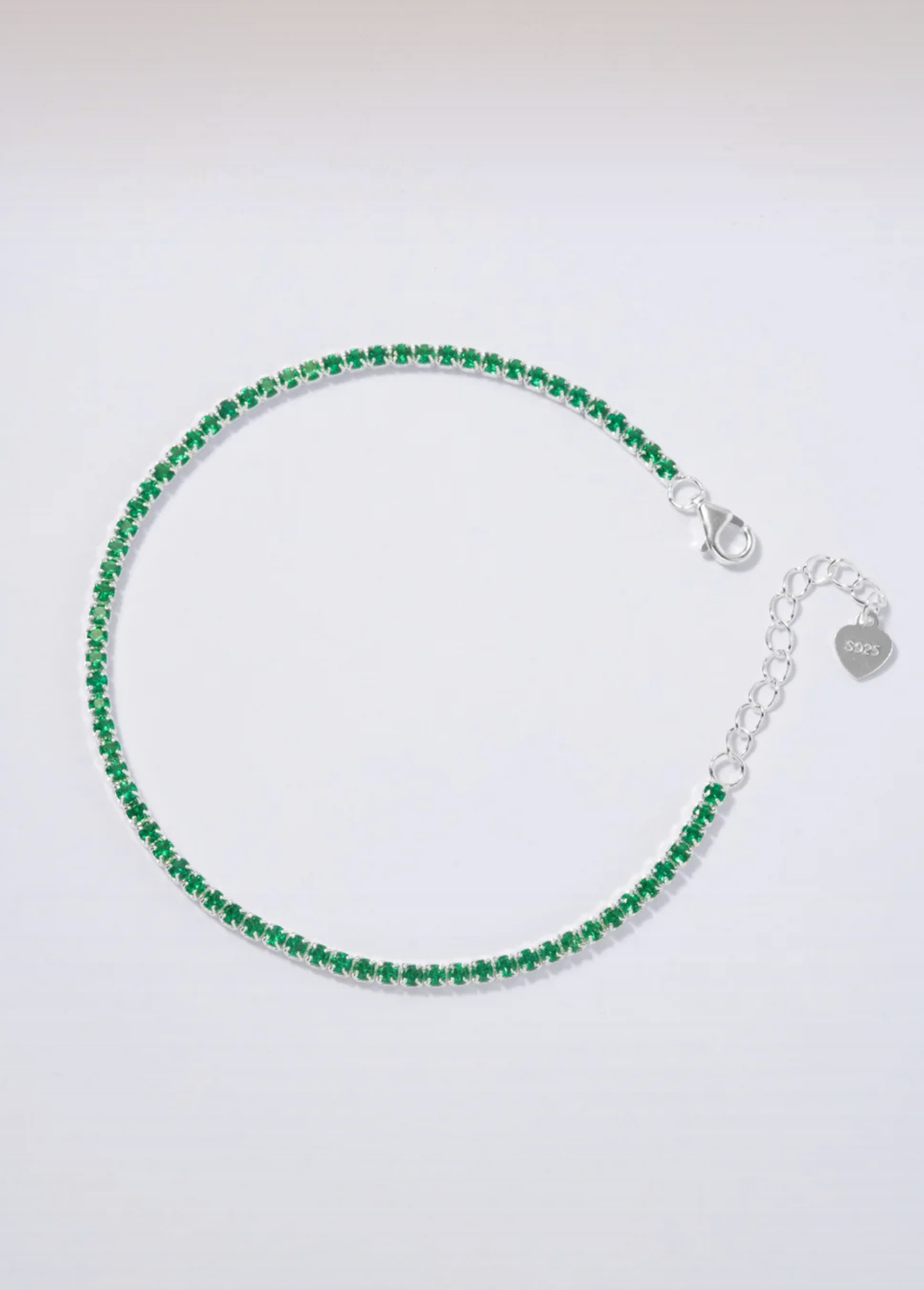 Pulsera Veneciana Verde Line 17 Cms + Ext