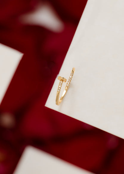 Anillo Clavos CT circonias