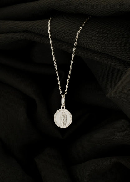 Cadena Marine 40 Cms + Dije Guadalupe