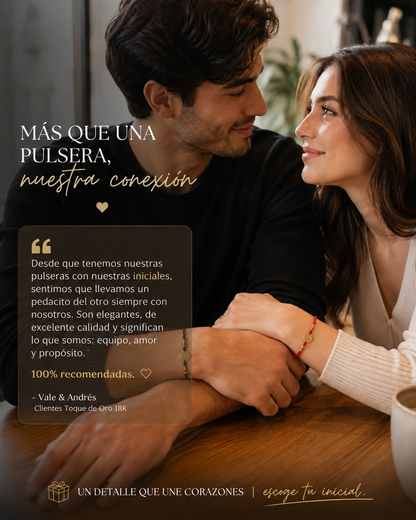 Pulseras Iniciales del Corazón