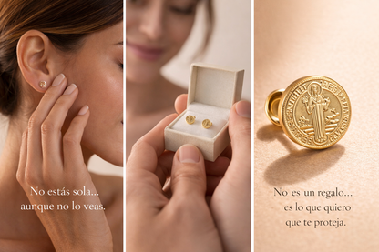 Aretes San Benito Protector