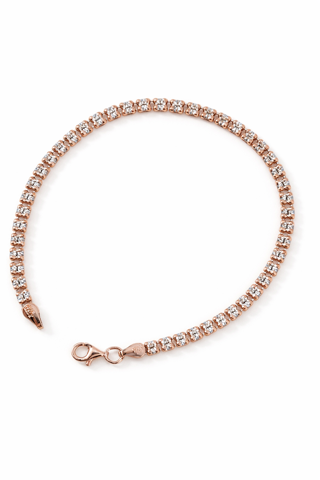 Pulsera Barril Premium 2 oros 19.5 Cms