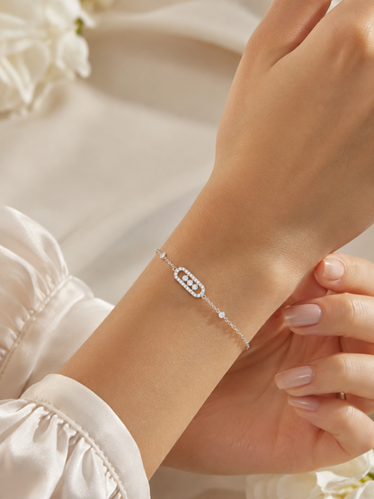 Pulsera MSK Plata ley 925 17CM + Extensor