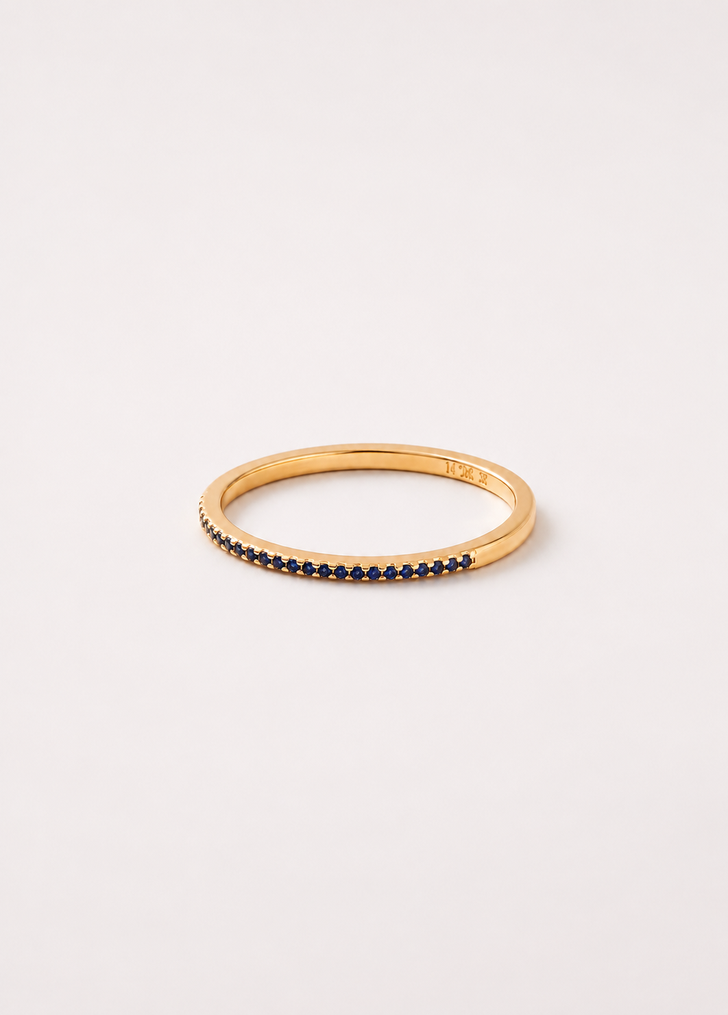 Anillo Churumbelo Azul Zafiro