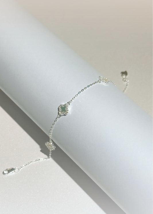 Pulsera Clover Nacar 0,7 mm 15,5 Cms