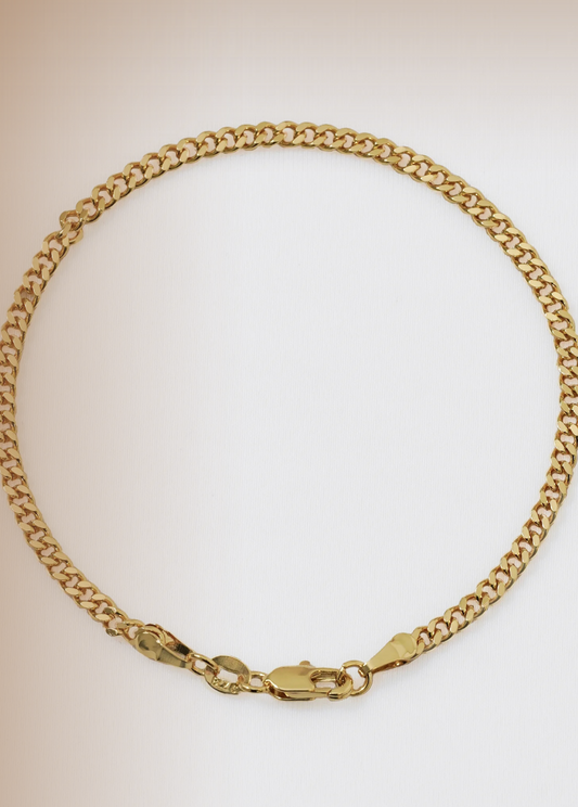 Pulsera Cubana Plana 20 Cms