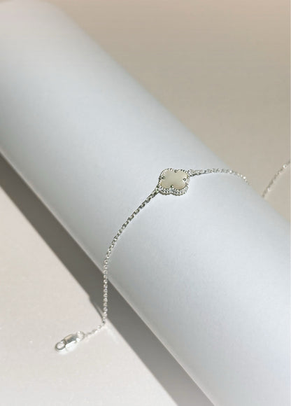 Pulsera Clover Nacar 1,0 mm 15,5 Cms