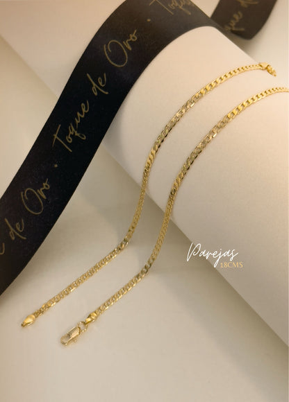 Pulsera Cubana Parejas 20 Cms