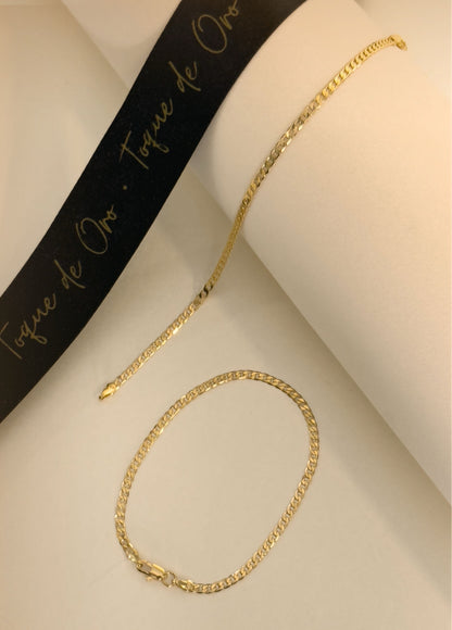 Pulsera Cubana Parejas 20 Cms