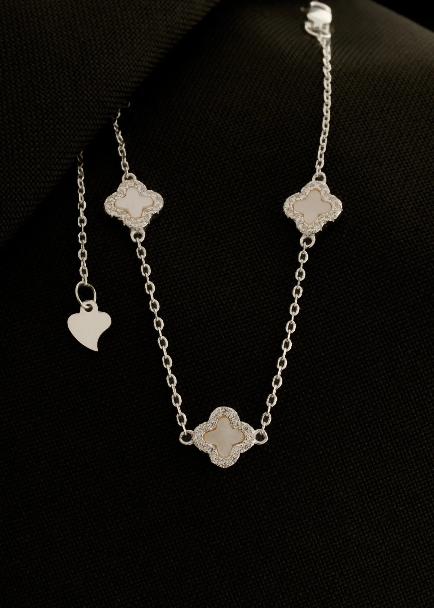 Pulsera Clover Nacar 0,7 mm 15,5 Cms