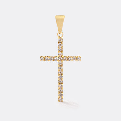 Dije Cruz de lujo circonias
