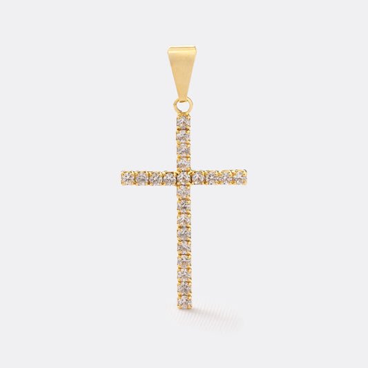 Dije Cruz de lujo circonias