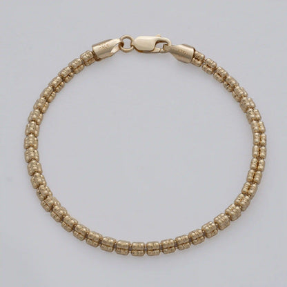 Pulsera 3 Barrilrs italiana 19.5 Cms