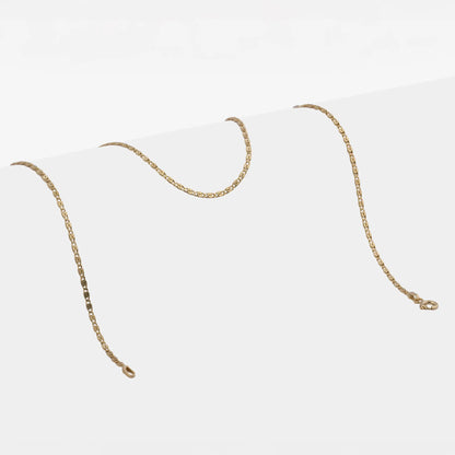 Cadena Caracol Plana 1.8 mm 45 Cms