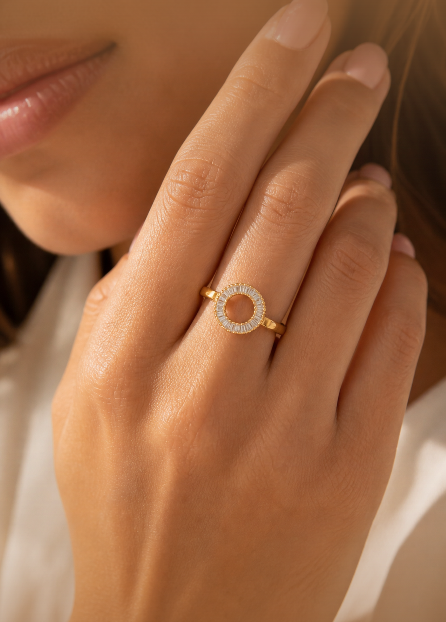 Anillo Ajustable Aro Cristalino