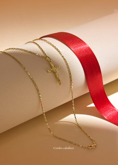 Combo Cadena 65 Cms + Cristo
