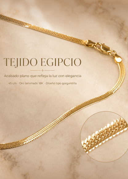 Cadena De Lujo Egipcia 45 cms