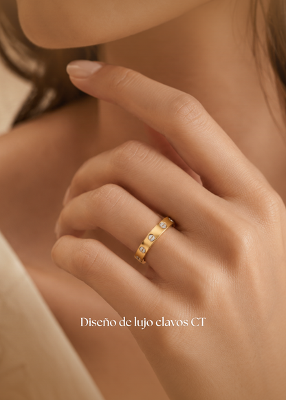 Anillo Dorado y Plata CT